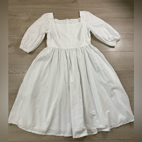 Emma Knudsen Charlotte White Midi Dress - Picture 2 of 12